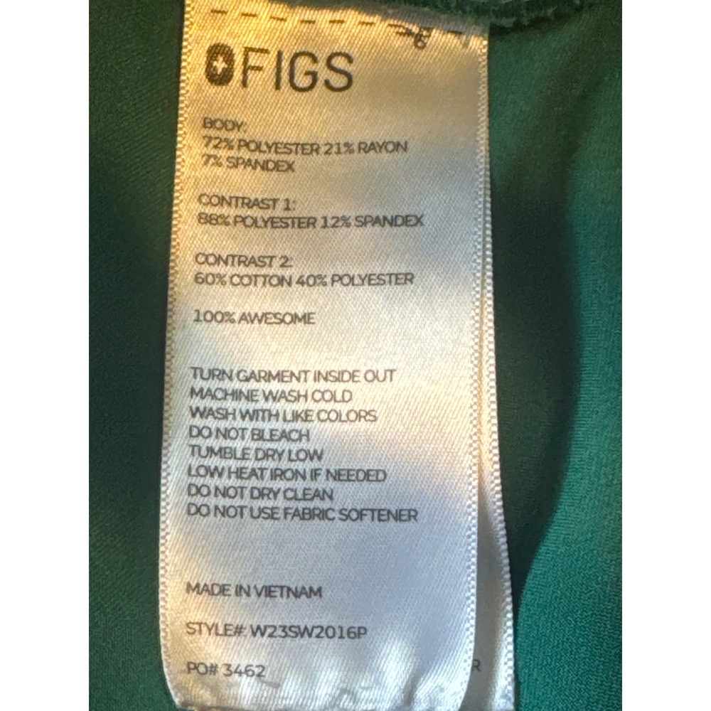 FIGS Scrubs Bundle Women's M/P Set Casma Top Zamora Pants Lot 4 Blue Green Black - Picture 11 of 11